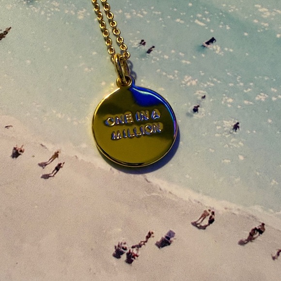 kate spade Jewelry - Kate Spade NY Initial Necklace Gold “S” On Front “one in a million” On Back